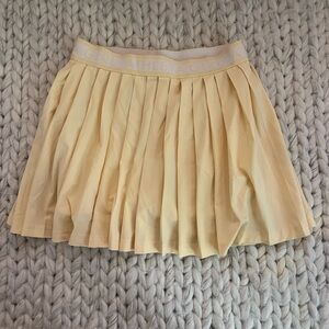 Athleta Girl Mini Yellow Pleated Tennis Skort